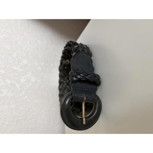 Vintage Omega Braided Genuine Leather Belt Brown Large - Picture 3 of 6